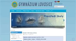 Desktop Screenshot of gymlovo.cz