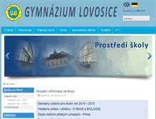 Tablet Screenshot of gymlovo.cz